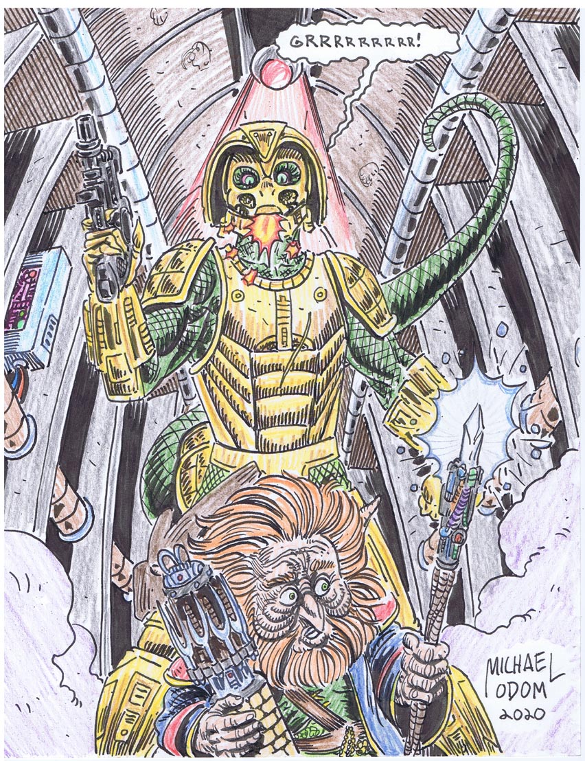 MichaelOdomArt's tweet photo. #saurod #gwildor #cosmickey #mastersoftheuniverse #motu #MOTUdrawingchallenge #heman #skeletor #80s #cartoons #toys #comicart #mattel https://t.co/YT2wjct0Gr