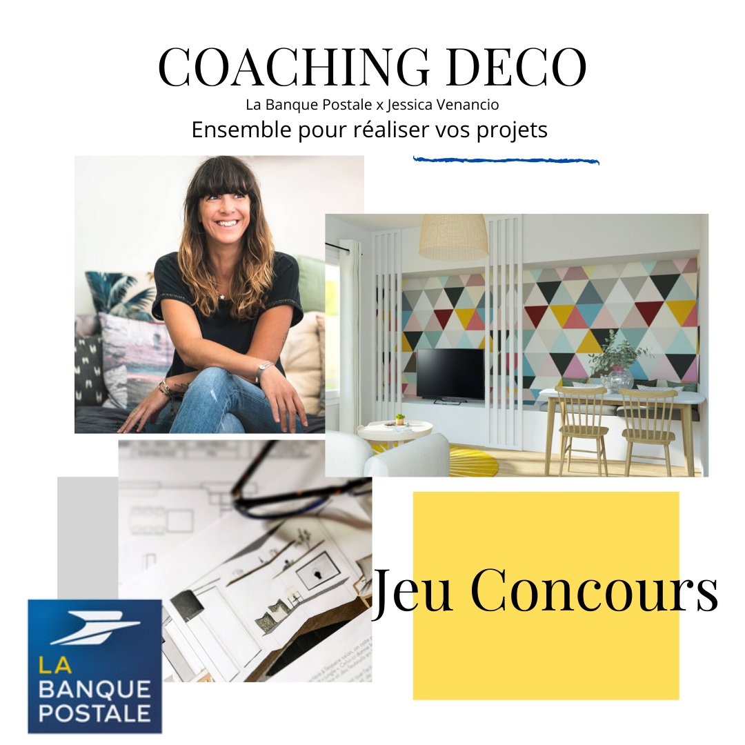 COACHING DECO... La Banque Postale x Jessica Venancio
Ensemble pour réaliser vos projets !
Vous avez envie de changement ?
Ça tombe bien, avec <a href="/LaBanquePostale/">La Banque Postale</a> nous vous donnons la possibilité de gagner votre Coaching Deco  
instagram.com/p/CAN-OsZltwf/…