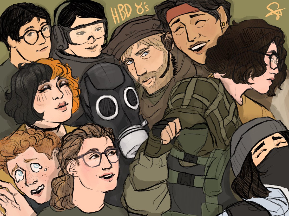 「happy (late) birthday to the fuckload of」|shaun 🏳️‍🌈 LEADER: R6 Comicのイラスト