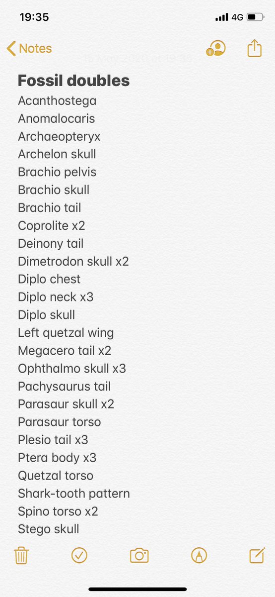 Leightattoo's tweet photo. I have things for trades 😍 please help me find the last two fossil for my museum #acnhtrade https://t.co/Brrl647yHV