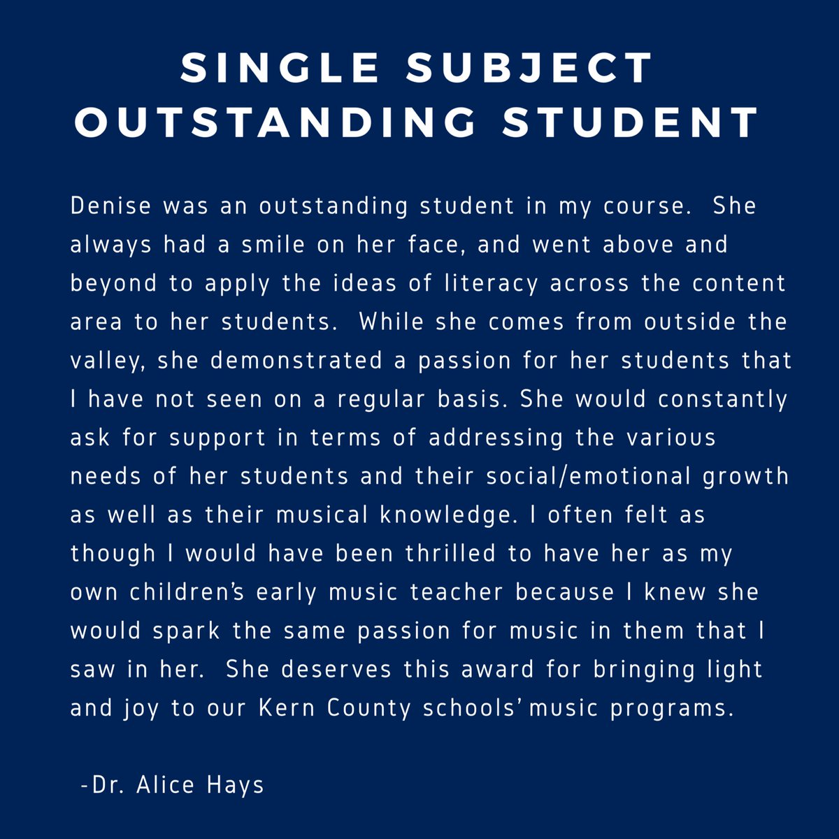 csubted's tweet photo. Today we would have celebrated all of our credential program completers and given special recognition to our Outstanding Students of the year. Help us in congratulating Denise our SS outstanding student and all our SS 2019-2020 completers 💛💙 https://t.co/emlYzkWPEL