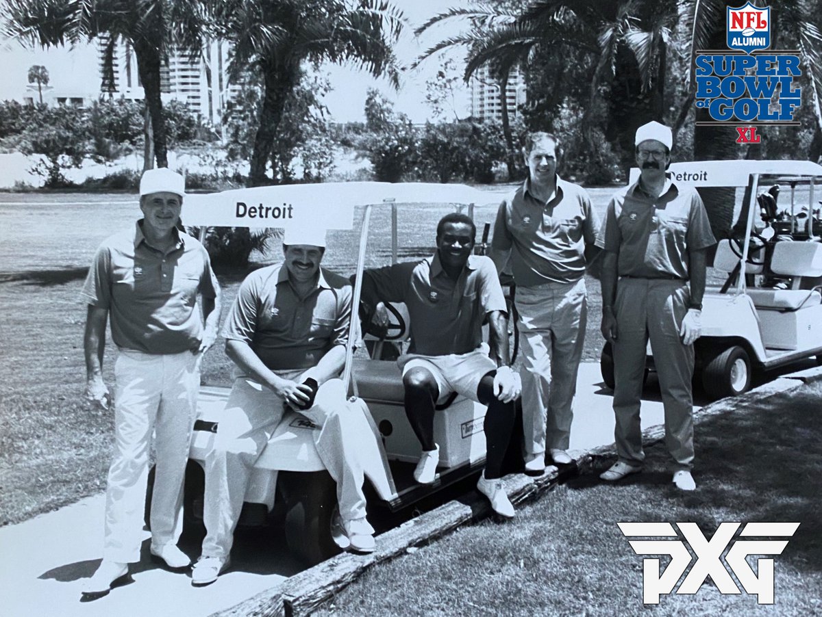 NFLAlumni's tweet photo. #FlashbackFriday to the 1990 SBOG! The @NFLAlumniDet team was captained by @ProFootballHOF WR Paul Warfield.
We look forward to seeing everyone down in Pinehurst for the rescheduled #SBOG in August!
Shoutout to our friends @pxg! See you in August!! https://t.co/vXcAjwAOOS