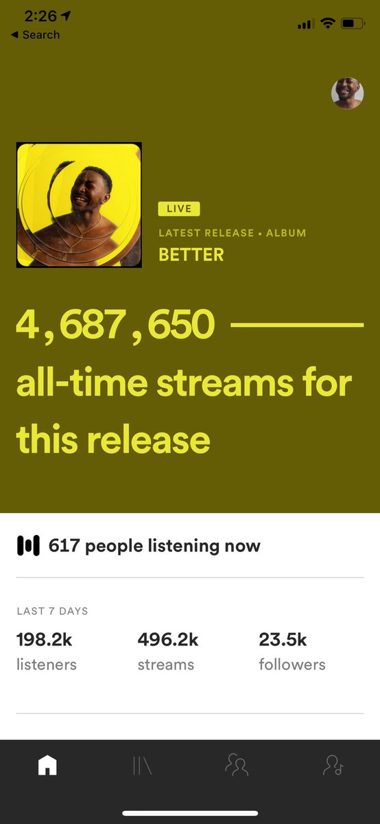 DeanteVH's tweet image. BETTER almost at  5 million streams on @Spotify alone. Y’all goin crazy 🔥🔥🔥🔥🔥🔥🔥🔥🔥🔥🔥🔥