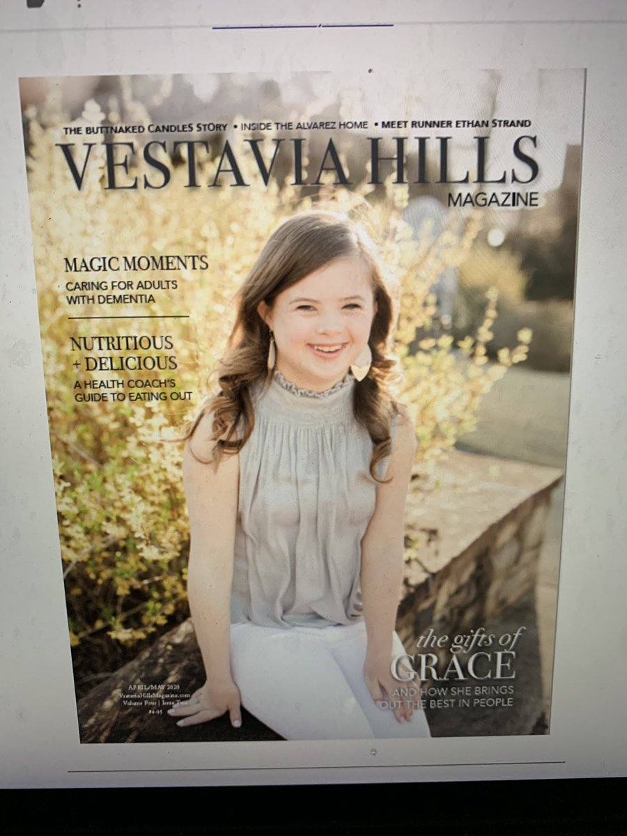 My beautiful girlfriend on the cover of Vestavia Hills Magazine #LuckyGuy 