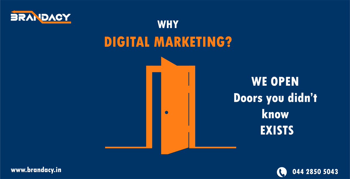 BrandacyIndia's tweet photo. Super Charge your business with our Digital marketing services.......

Contact us today for a free consultation.
#SmallBusiness #Chennai #DigitalMarketing #businesschennai https://t.co/AdsJ8XipIg