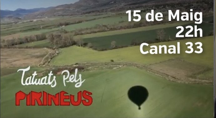 evaclauso's tweet photo. HOLA GENT! Prepareu el sopar i agafeu lloc al sofà arranquem d’aquí 1 hora pel @canal_33 (22 hores) El millor pla per aquests nit @tatuatspirineus #pirineus #catalunta #tatuatspelspirineus Per fi compartirem junts aquesta aventura! https://t.co/G0cR89RfQz