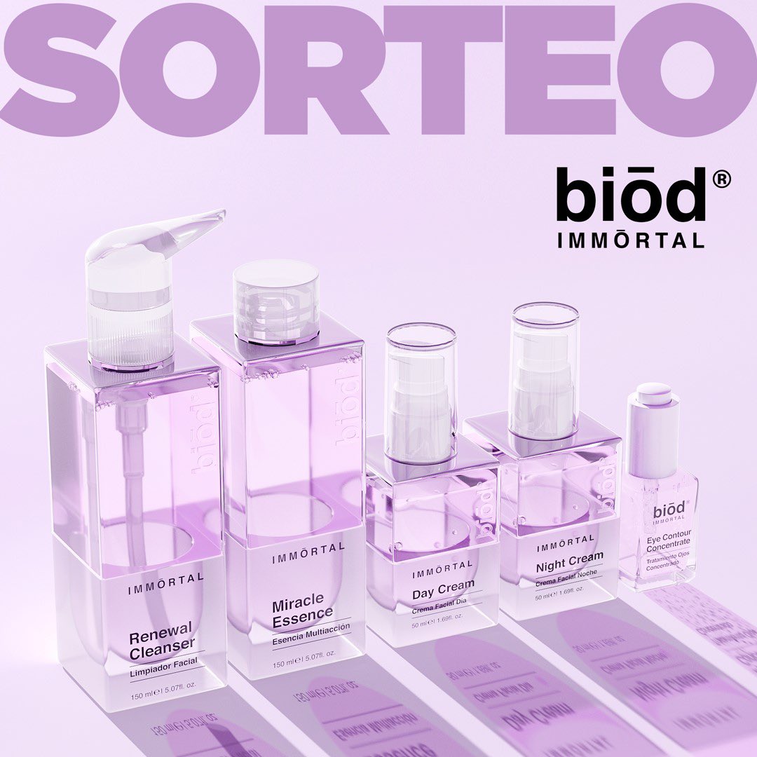 pprimor's tweet photo. ¡Sorteamos 3 lotes de productos Inmortal Biod!😱

Para participar: 
👉🏻 Sigue a @pprimor
📲Haz RT a la publicación
✍🏻 Responde a este tweet mencionando a 1 amig@.
-
Ámbito: Península e islas(Residentes en España)
📜 https://t.co/jfyCCVQmRj
-
El sorteo finaliza el 21 mayo
#pprimor https://t.co/hdfM1OlI0E