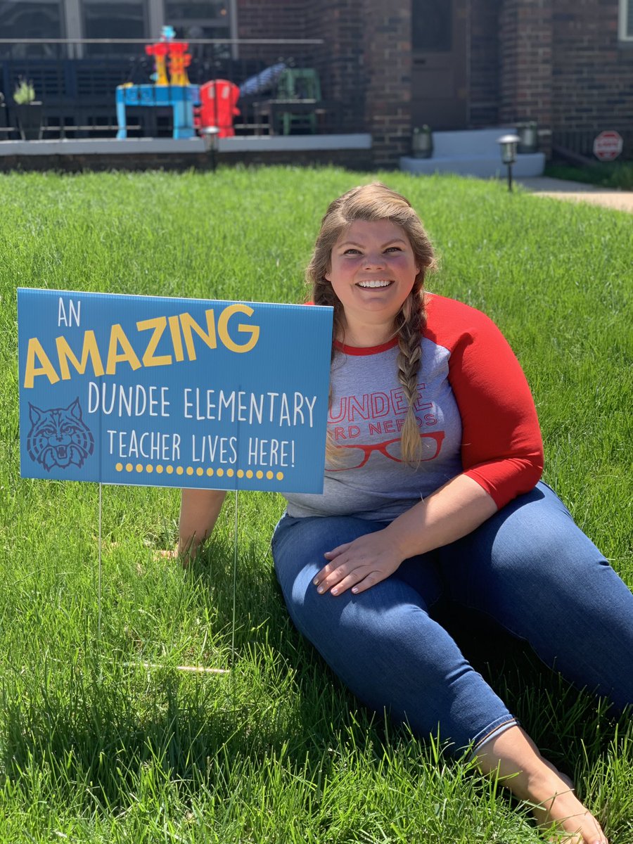 Thank you @OPSDundee and @DundeePTO for putting a smile on this bittersweet day! I am missing my first graders, my colleagues, and our Dundee families! #DundeeProud