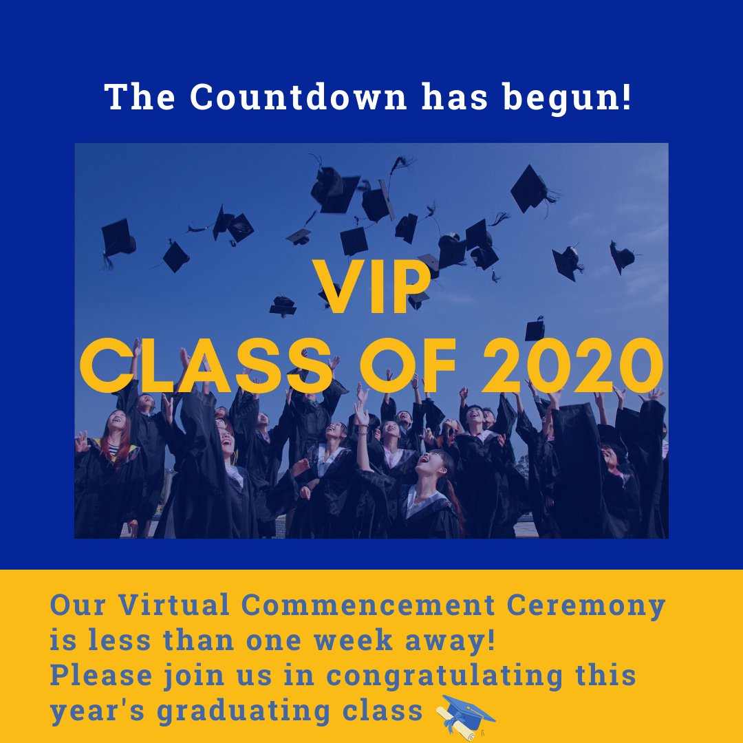 NYIT_VIP's tweet photo. Counting down the days to our Virtual 2020 Commencement Ceremony and want our graduating students to know how proud we are of their achievements!

#ClassOf2020  LESS THAN ONE WEEK TO GO!

#nyitvip #newyorktech #countdown #commencement #achievements #learningdifferences https://t.co/0RBICRjZ7B