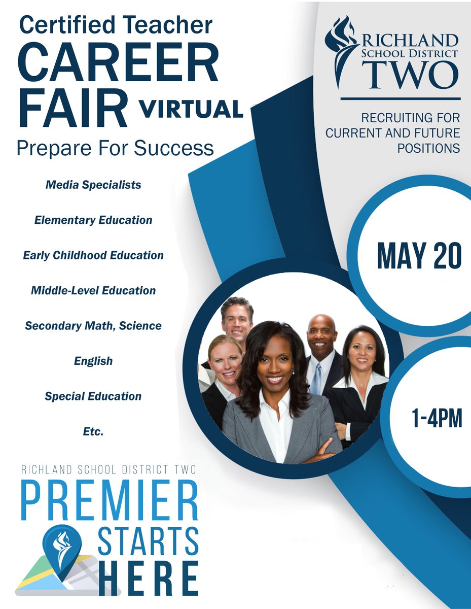 R2Recruits's tweet photo. Join the #PREMIER district! Tell a friend and register for our Certified Teacher's May 20th Virtual Fair! Click the link below to register!

https://t.co/QiI1lPI4Mo https://t.co/UmzZxxs6Ab