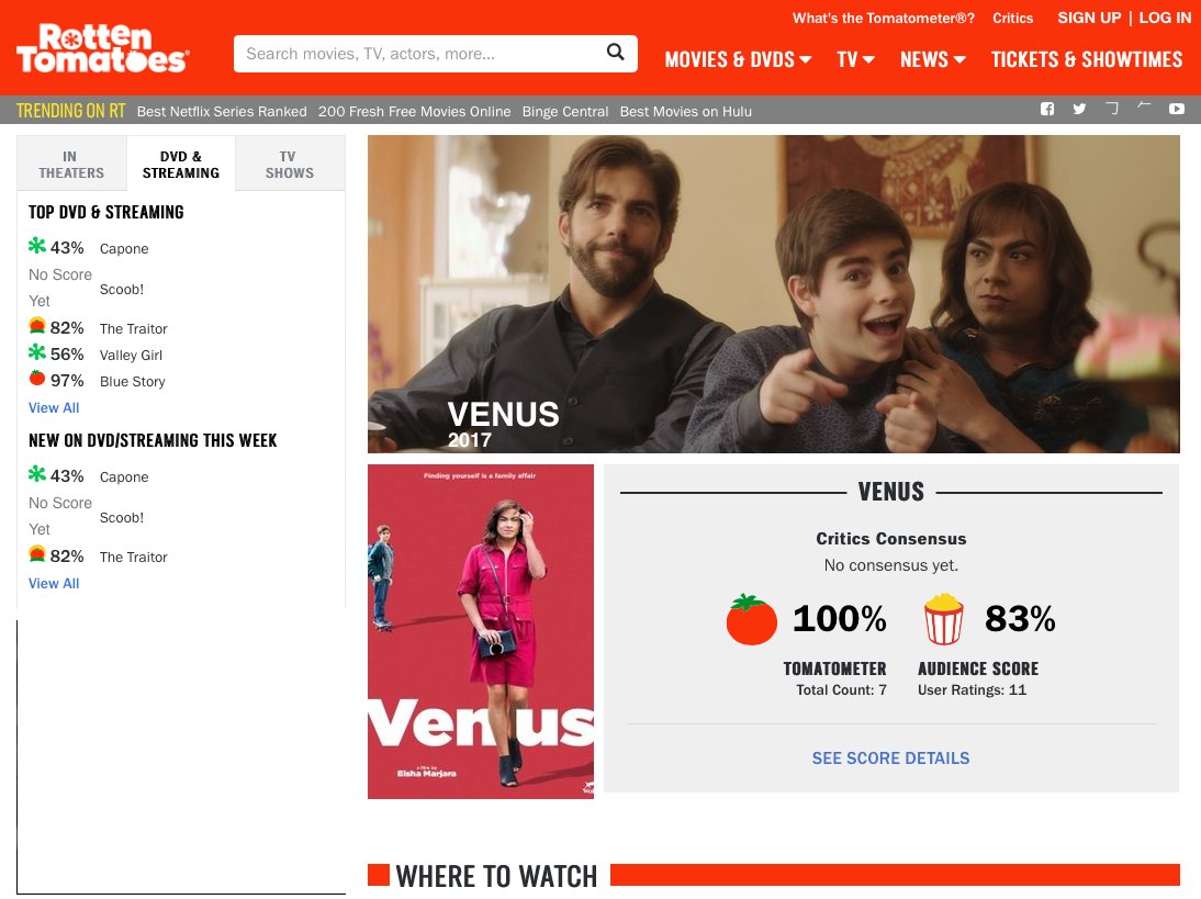 JoeBalass's tweet photo. VENUS by @eishamarjara 100% perfect rating on @RottenTomatoes! Watch here:
Canada: https://t.co/BojcQqRHNQ
USA: https://t.co/aAWXgG9X1F
Italia: https://t.co/xsugx0axSh
UK: https://t.co/iUtQwUdLsr
Germany: https://t.co/X41WQ5B3HY
Asia: https://t.co/v8wWf87yOJ

#compassproductions https://t.co/pQbHLcicdu
