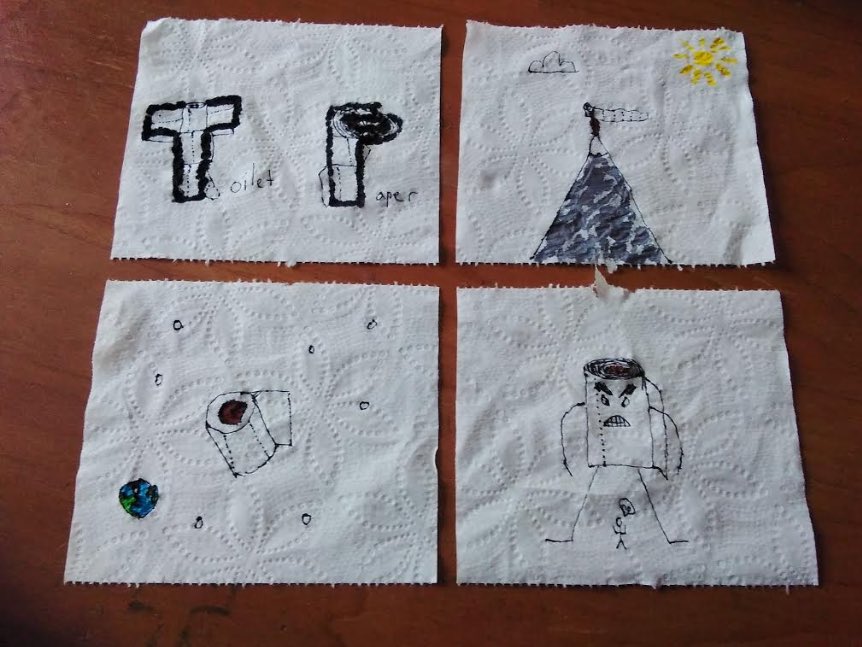 gove_rebecca's tweet image. Masks, T.P. Art and digital art #hcslearns #cvsdvt #CVSDStrong #artathome