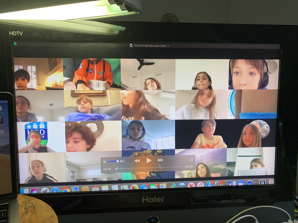 ValeriaTeaches's tweet photo. Felt like an #influencer 😜today, #unboxing our #Stratostar0377 experiments with my Ss via zoom
👀ing forward to next week where we will jump into the next phase of project. #quarenteaching #remotelearning #distancelearning
#handsanitizer #gelcapsules #seeds
#flightsuitfriday https://t.co/xJshmecOlD