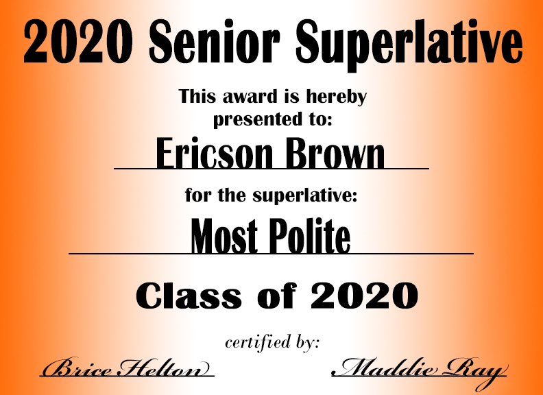Senior Superlatives tweet media