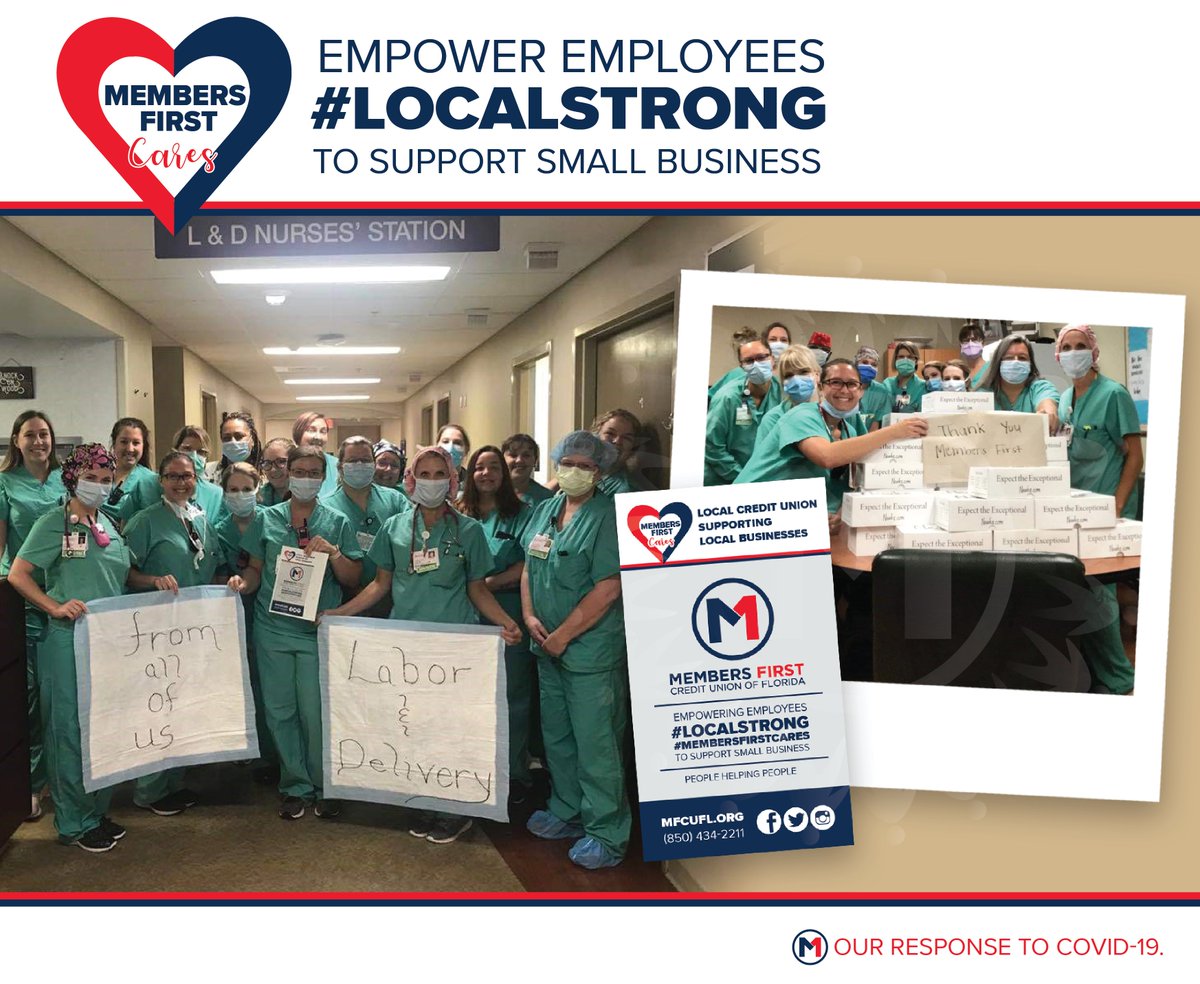 MembersFirstFL's tweet image. 13 of our employees bought lunch from Newk's Eatery for 37 very grateful nurses at @SHHPENS as part of the #CreditUnionsCareChallenge. Nurses have played an instrumental role in the fight against COVID-19 and we want to thank them for all they do! #MembersFirstCares #LocalStrong