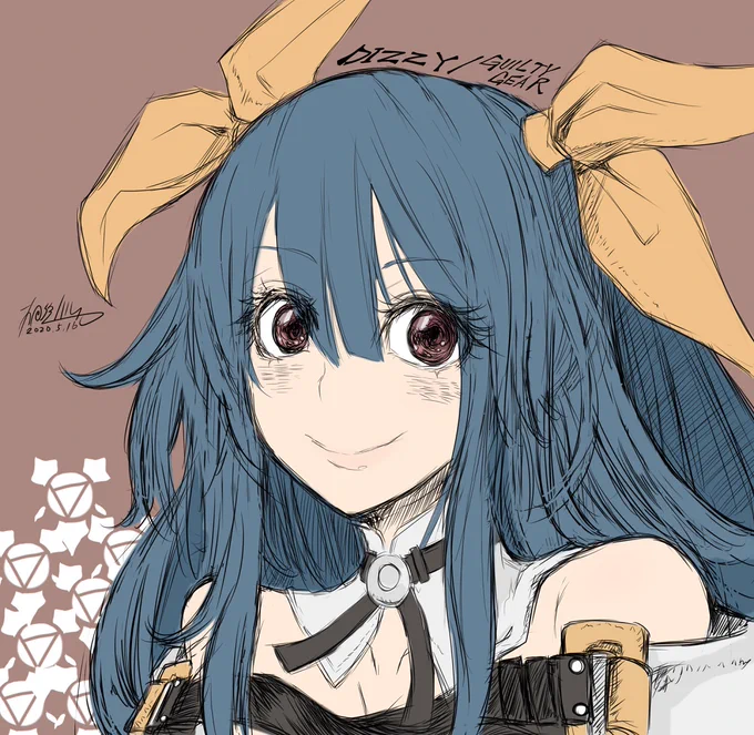 今日はディズィーを荒い線でガリガリ描きたい気分の日 