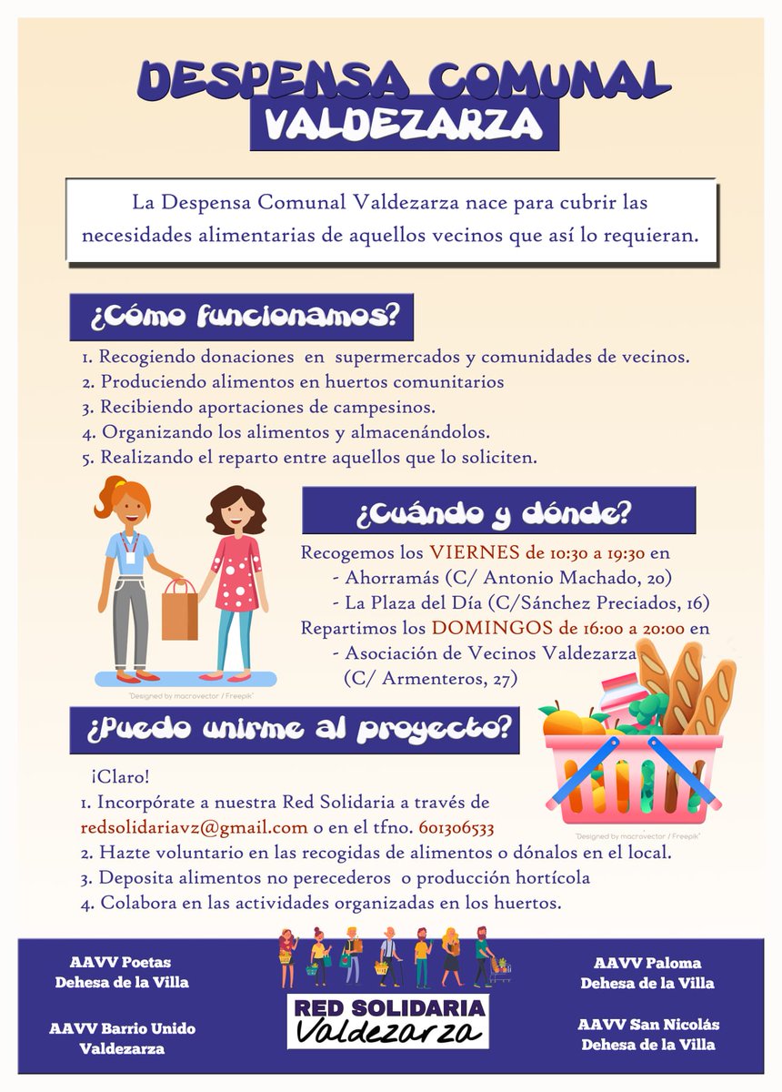 Mañana se hará la recogida. Aporta, difunde
@RedSolidariaVZ