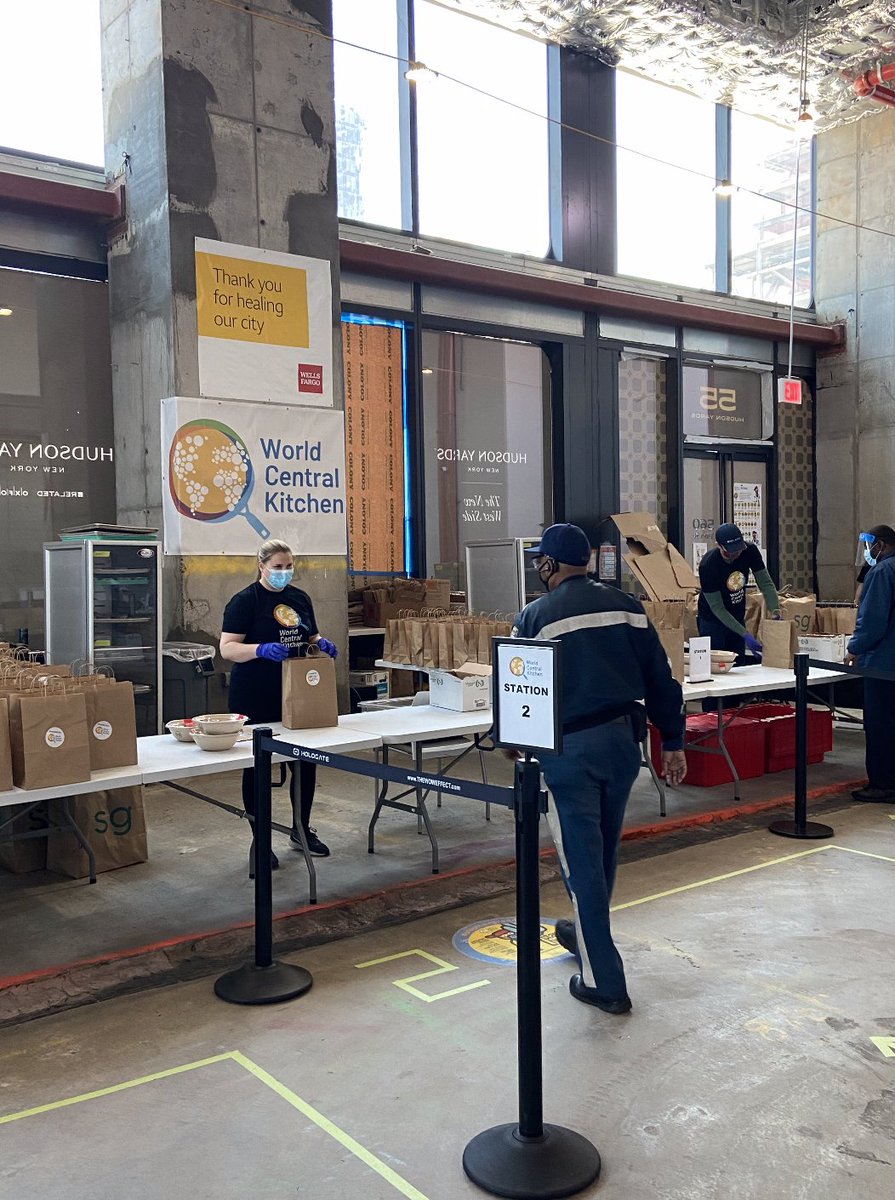 With the support of @RelatedCos, @WellsFargo, and countless companies, friends, families, and volunteers, we have surpassed 73,000 meals from the @WCKitchen outpost at 55 Hudson Yards! Continue to support our heroes by donating to bit.ly/ReliefOnTheHud…