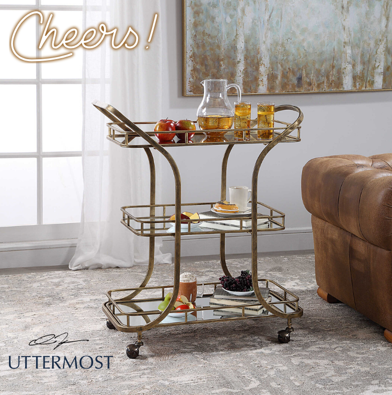LightingShe's tweet image. #DidYouKnow we offer an array of home decor including furniture, mirrors, rugs and more! 🖼 Roll your happy hour outside with this Stassi mirrored bar cart by @UttermostCo! 🍸🍷🍹 
Call 518-383-0800 or e-mail marketing@sheinc.com and place your order TODAY!