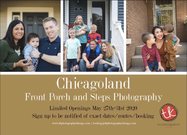 EdgewaterDev's tweet image. Think family portraits can only be done in a studio--think again. Local studio @TKPhoto_Chicago  is now offering Porch Portraits, taken while social distancing! Capture this unique moment in history. #shoplocal