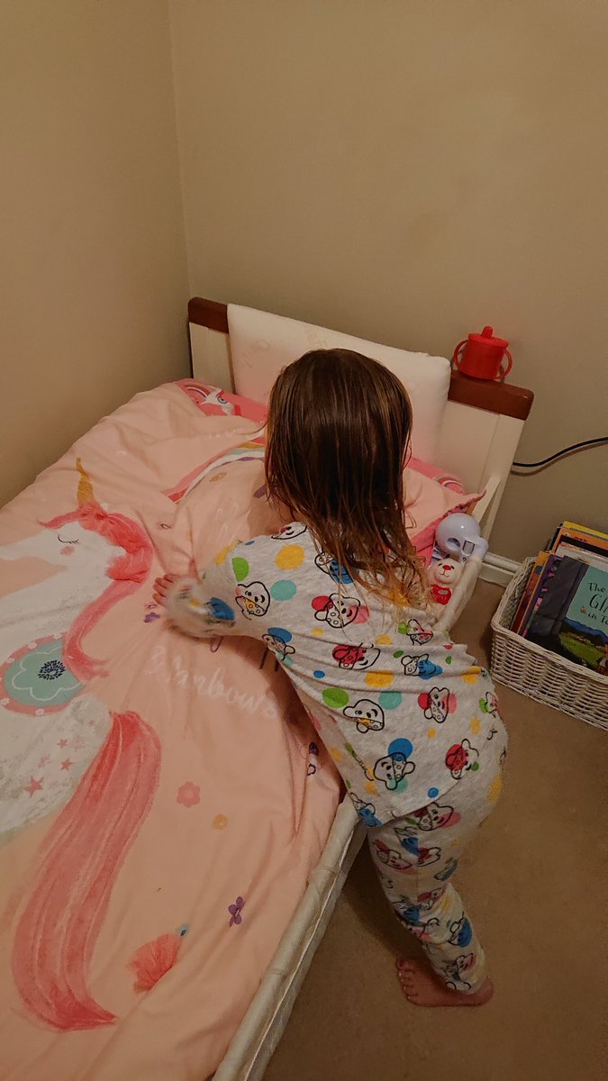 TeamHickey's tweet photo. @DaisyPreSchool Mummy's 'asleep' so we've sneaked downstairs and built a den for our 'midnight' feast! She'll never suspect a thing even if she wakes and decides to check on Hannah 🛏 😴 https://t.co/oHX4AOGxs0