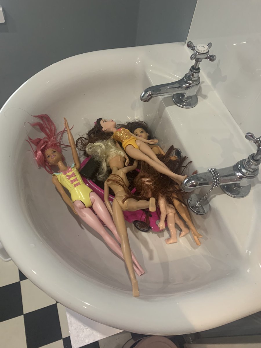 harris_group_uk's tweet photo. These Barbie dolls have had enough of lockdown. They miss going out so much they’ve decided to re-create the end of a night out at The Printworks... #lockdown #ThePrintworks https://t.co/YgeGL8YHug