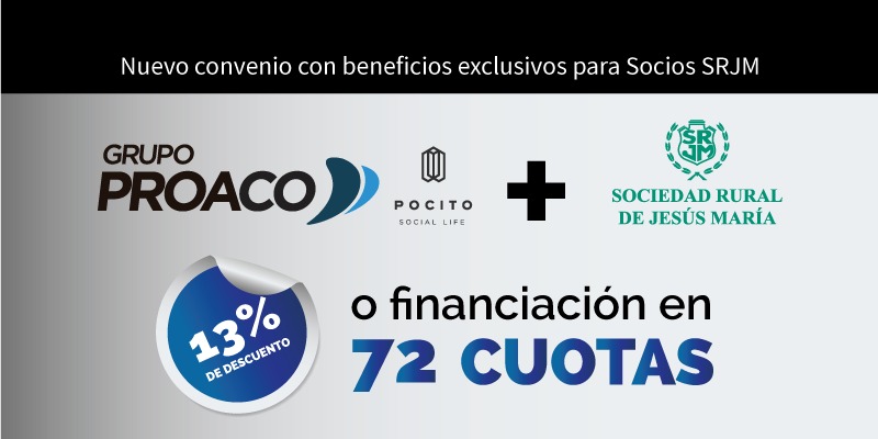 srjmcba's tweet photo. EN BENEFICIO DE SUS SOCIOS, SRJM FIRMÓ UN MEGA ACUERDO CON EL GRUPO #PROACO
Los socios de @srjmcba tendrán un 13% de descuento en todas las unidades y opciones disponibles de #PocitoSocialLife o bien podrán acceder a una exclusiva financiación de 72 cuotas
https://t.co/K4GoO4YsHV https://t.co/d6K0zEAY2A
