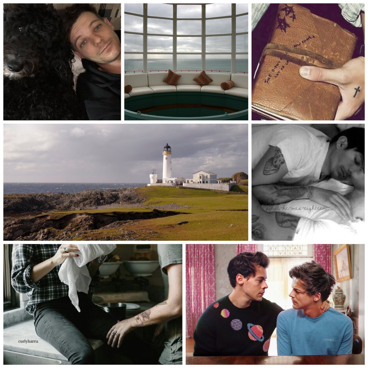 Tired Tired Sea: B&B owner Louis, famous singer Harry, isolated Scotland, strangers to friends to lovers, recovery/comfort, slow burn, fluff, pining, angst, implied smut  https://archiveofourown.org/works/19277764/chapters/45847267