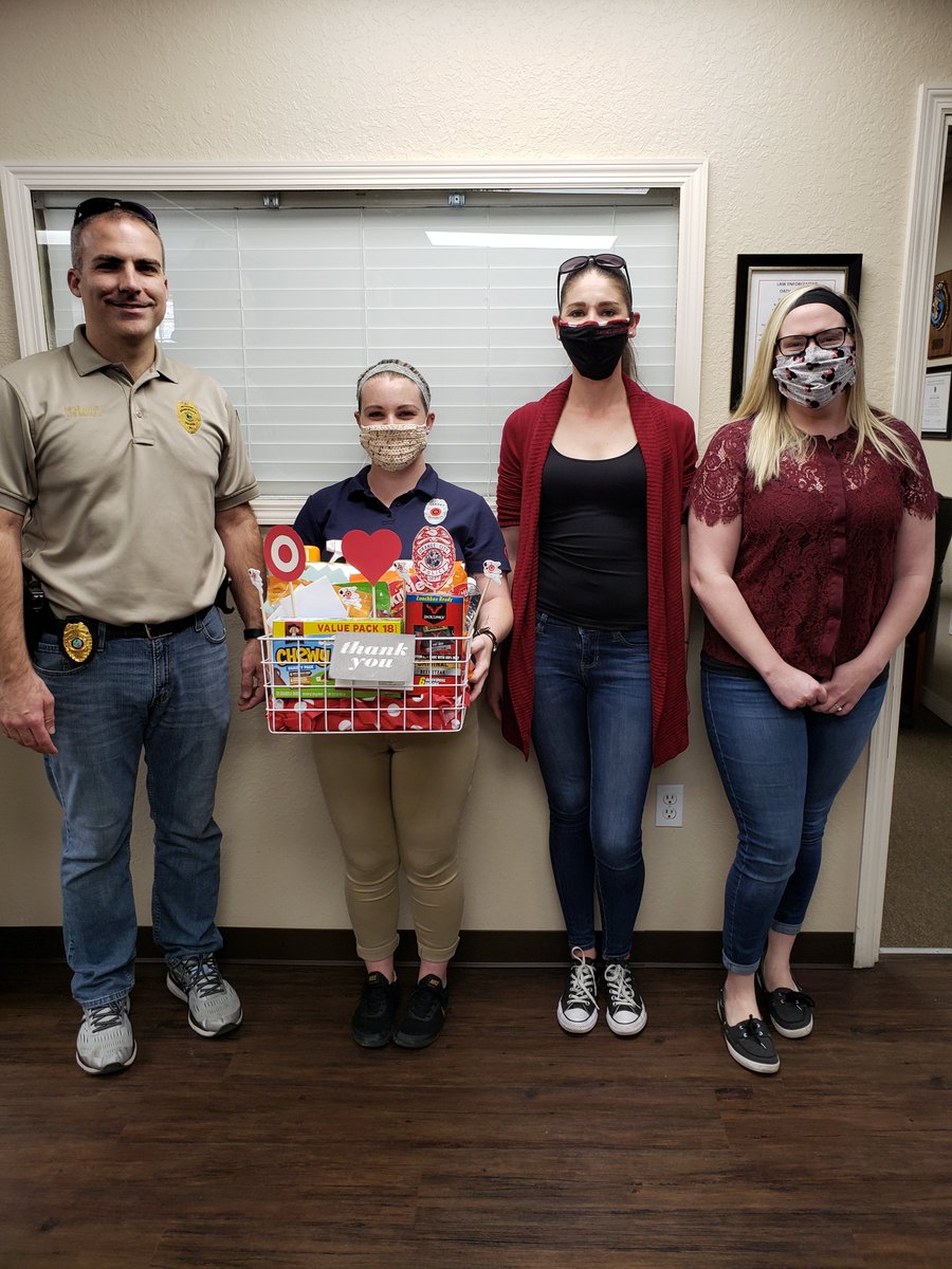 OrangeCityPD's tweet photo. Big thank you to our local Orange City @Target for donating some supplies and treats in honor of #NationalPoliceWeek2020 #targetrocks #bullseye https://t.co/pXC9HBoTgI