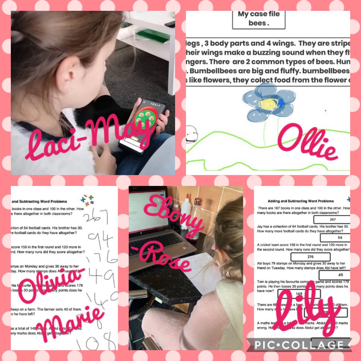 McclymontMiss's tweet photo. Week 4 - More brilliant examples of home learning continuing in 3M this week. Well done all 🌈😊🌟 #homelearning #onlinelearning #StayHomeSaveLives https://t.co/bneQuzrdcC