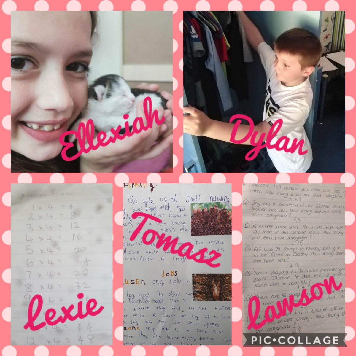 McclymontMiss's tweet photo. Week 4 - More brilliant examples of home learning continuing in 3M this week. Well done all 🌈😊🌟 #homelearning #onlinelearning #StayHomeSaveLives https://t.co/bneQuzrdcC