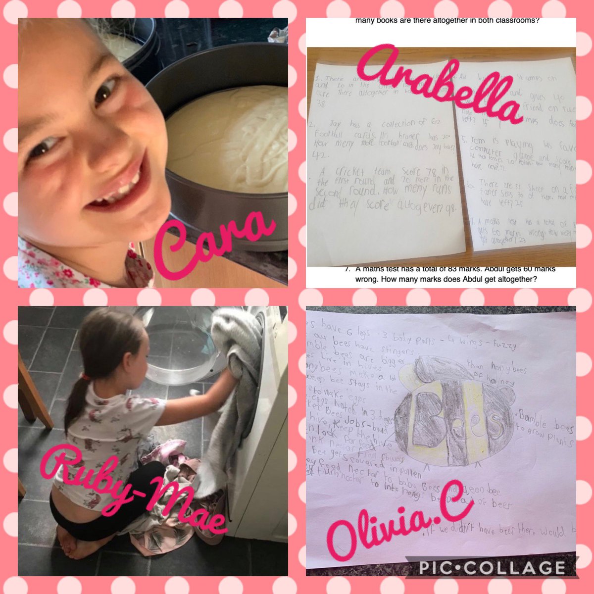 McclymontMiss's tweet photo. Week 4 - More brilliant examples of home learning continuing in 3M this week. Well done all 🌈😊🌟 #homelearning #onlinelearning #StayHomeSaveLives https://t.co/bneQuzrdcC