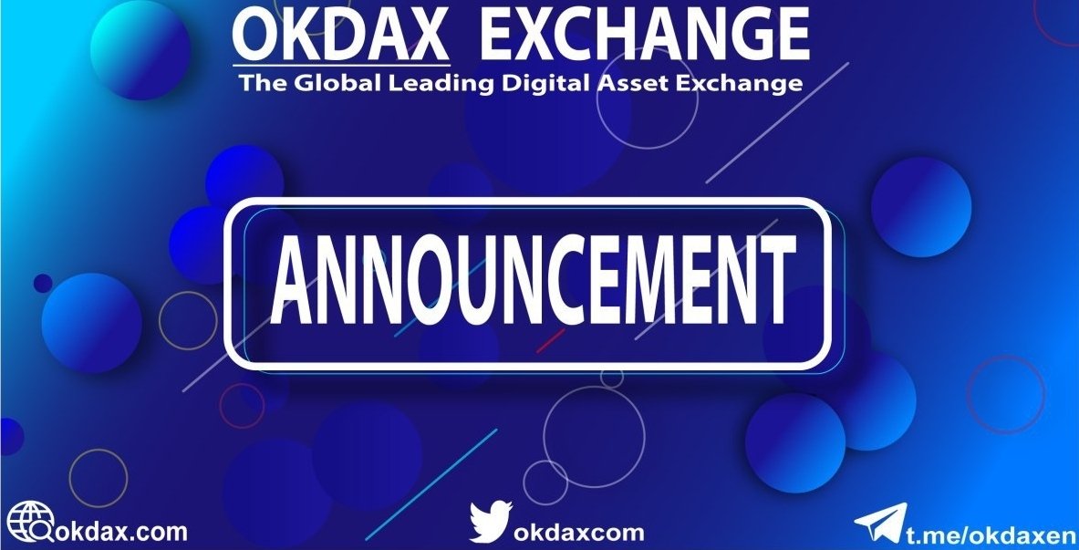 okdaxcom's tweet photo. Dear OKDAX users:
Due to technical upgrade⚙, SMS📩 verification interface is unavailable. The restoration is expected to take place on May 16, 2020 at 12:00 Beijing time.

We sincerely apologize for any inconvenience caused. https://t.co/qNpntfXYkK
