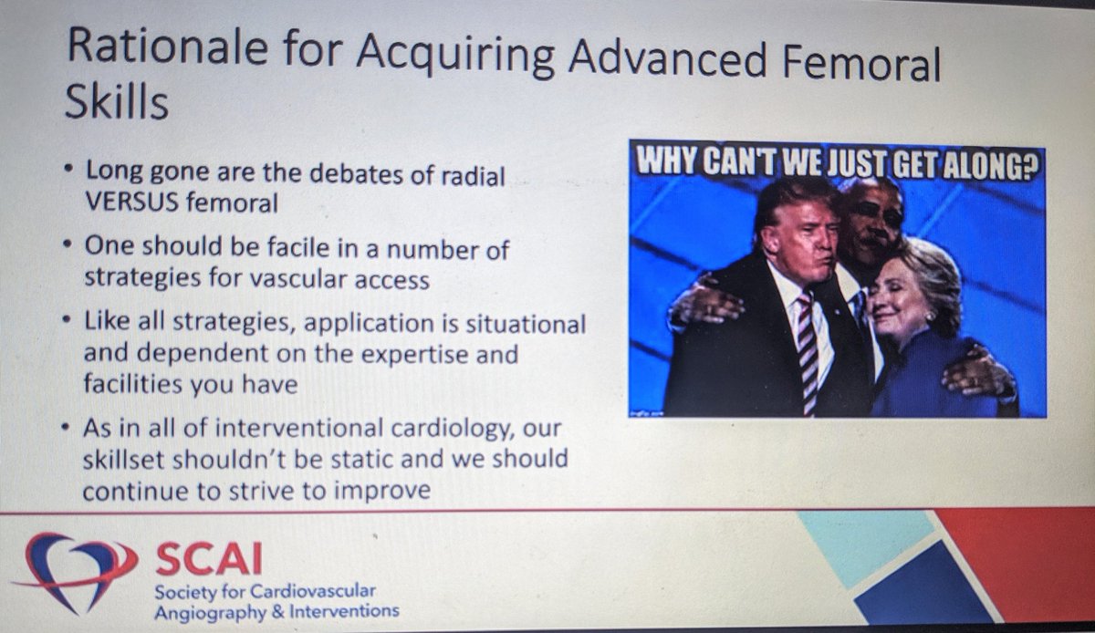 aayshacader's tweet photo. #SCAI2020 @SCAI
@duanepinto debates: learn good #safefemoral
๐ธ Application of access skills situational
๐ธ Versatility๐
๐ธnot just #safefemoral: #axillary access: #Radialsecond ?
@djc795 @fjsawaya @FaroucJaffer @rashaalbawardy @ShaziaTHussain1 @TomJFord @CardiacJoshi @Tabaza https://t.co/3teMbRIryf