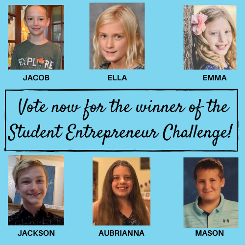 OKECONEDU's tweet photo. This weekend is the last opportunity to vote for the winner of the 2020 Student Entrepreneur Challenge! Congratulations to all the finalist (and major props to all the parents who were at home and helped these students)! 

Vote here! 
https://t.co/7E7I5UBXAG https://t.co/KQ0OFolGN7