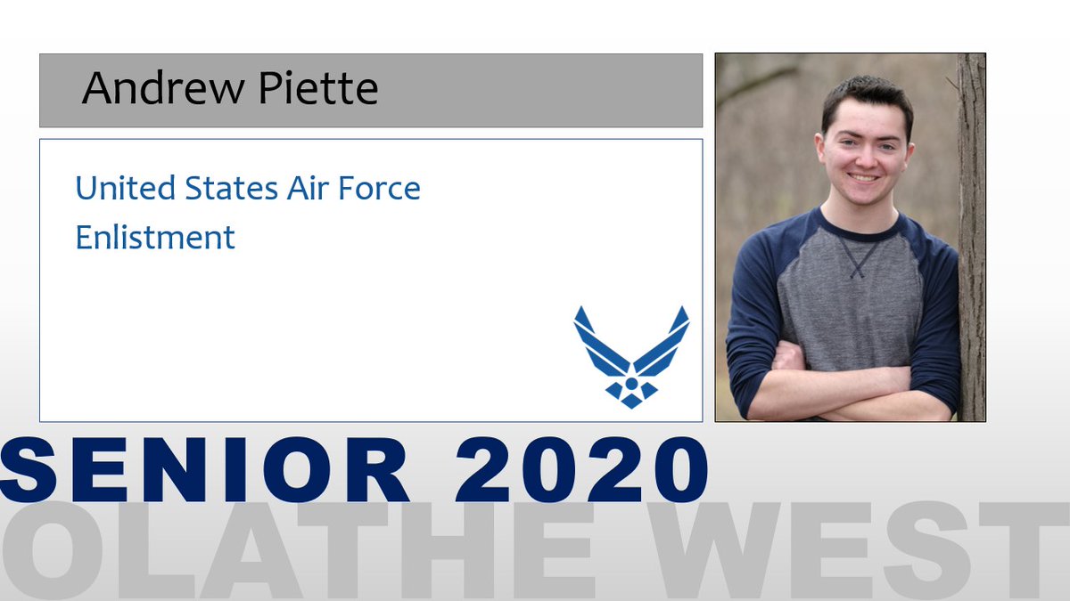 OWSeniorSigning's tweet photo. It is our honor to recognize Andrew Piette who has enlisted in the United States Air Force!  #owseniorsigning #USAirForce 🇺🇸 https://t.co/Eu0inBAzcE
