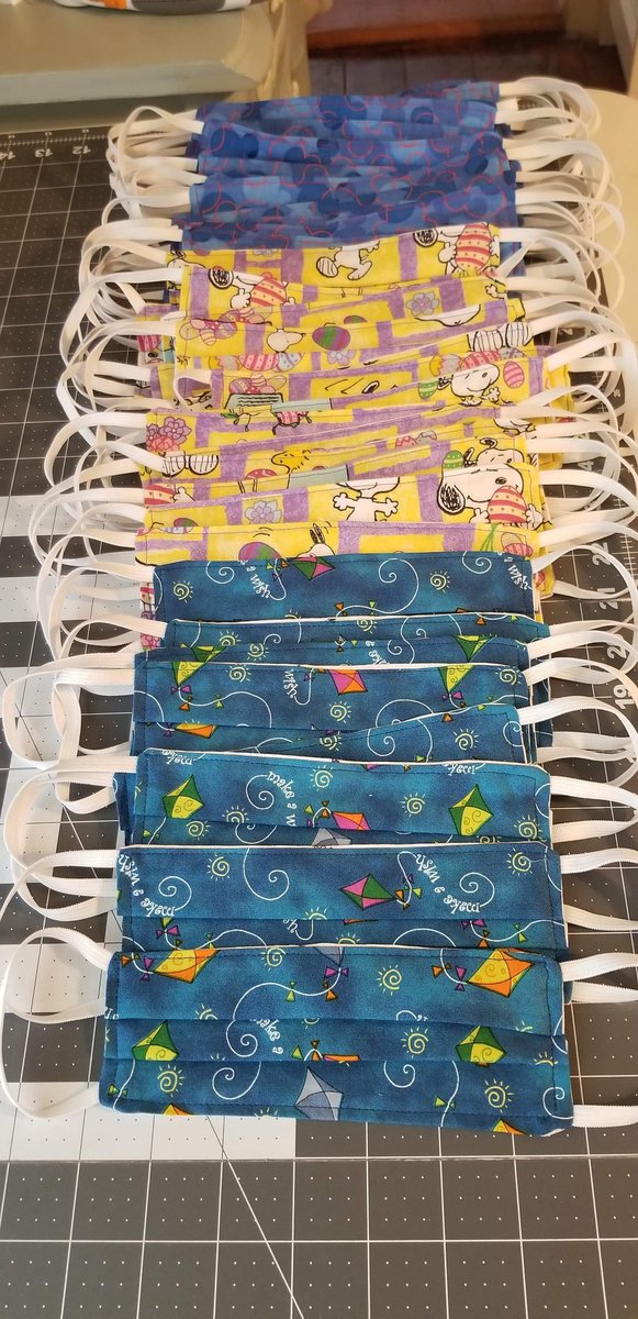 Pediatric offices, Children Hospitals, and our smallest vulnerable community members all need protective #masks to keep them and their families healthy.
This week <a href="/Sew4Humanity/">Sew4Humanity</a> will have donate hundreds of #pediatric #homemade masks. 
#coronavirus #sewing #Masks4All
