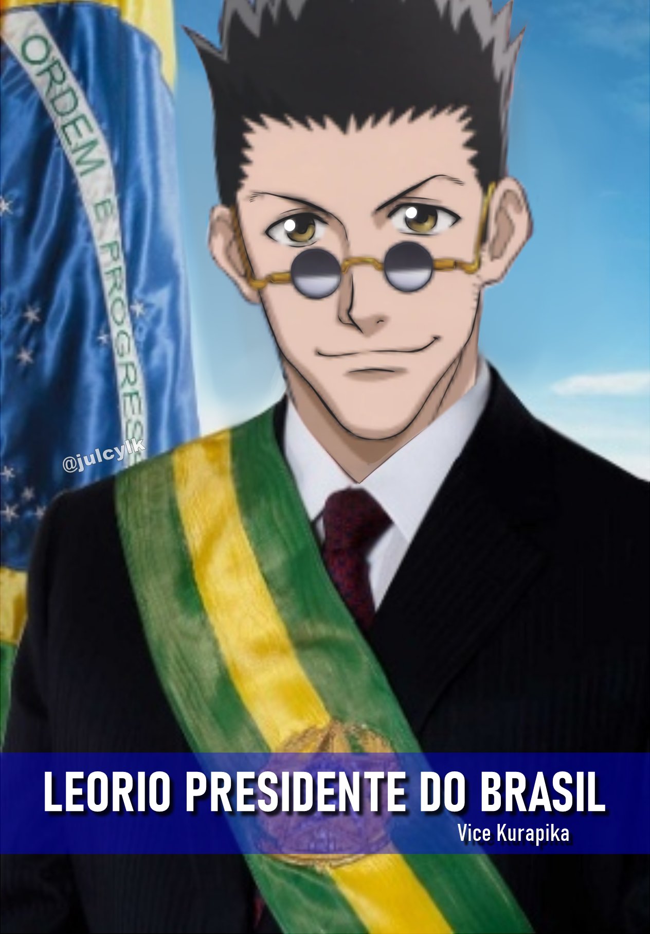 Julcy #GetWellTogashi on X: Minha família e eu votamos no Leorio para  presidente! 🧐  / X