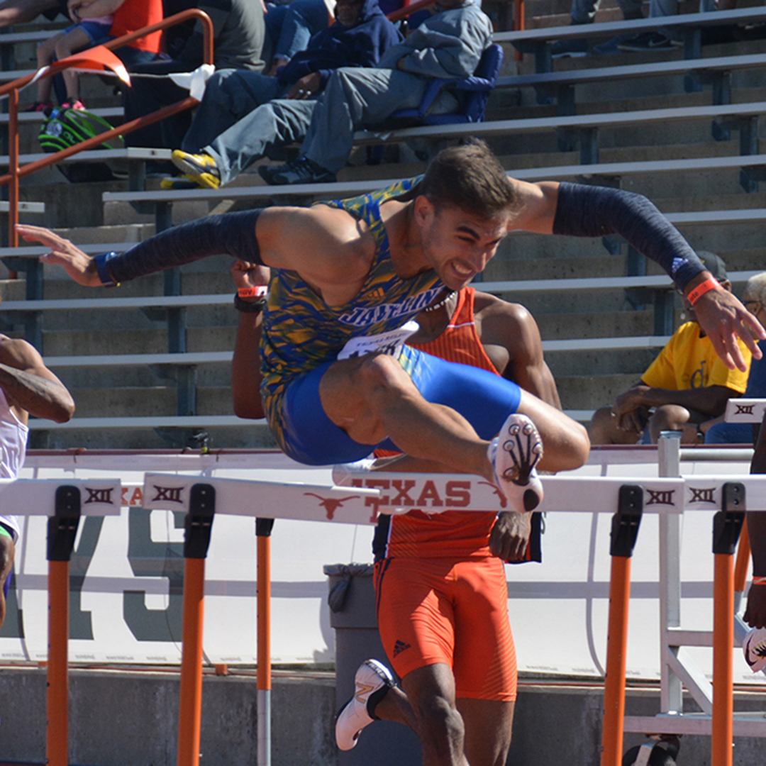 JavelinaTFXC's tweet photo. The other members on the 4x400m relay include Marckenley Belony, Robert Downs and Ayman Zahafi alongside @javilopez110! 

#GoJavelinas #RewindWithWhataburger https://t.co/y716kKQt1W