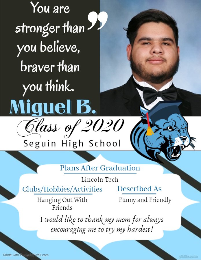 JuanSeguinHS's tweet image. #SeguinNation #SeniorSpotlight