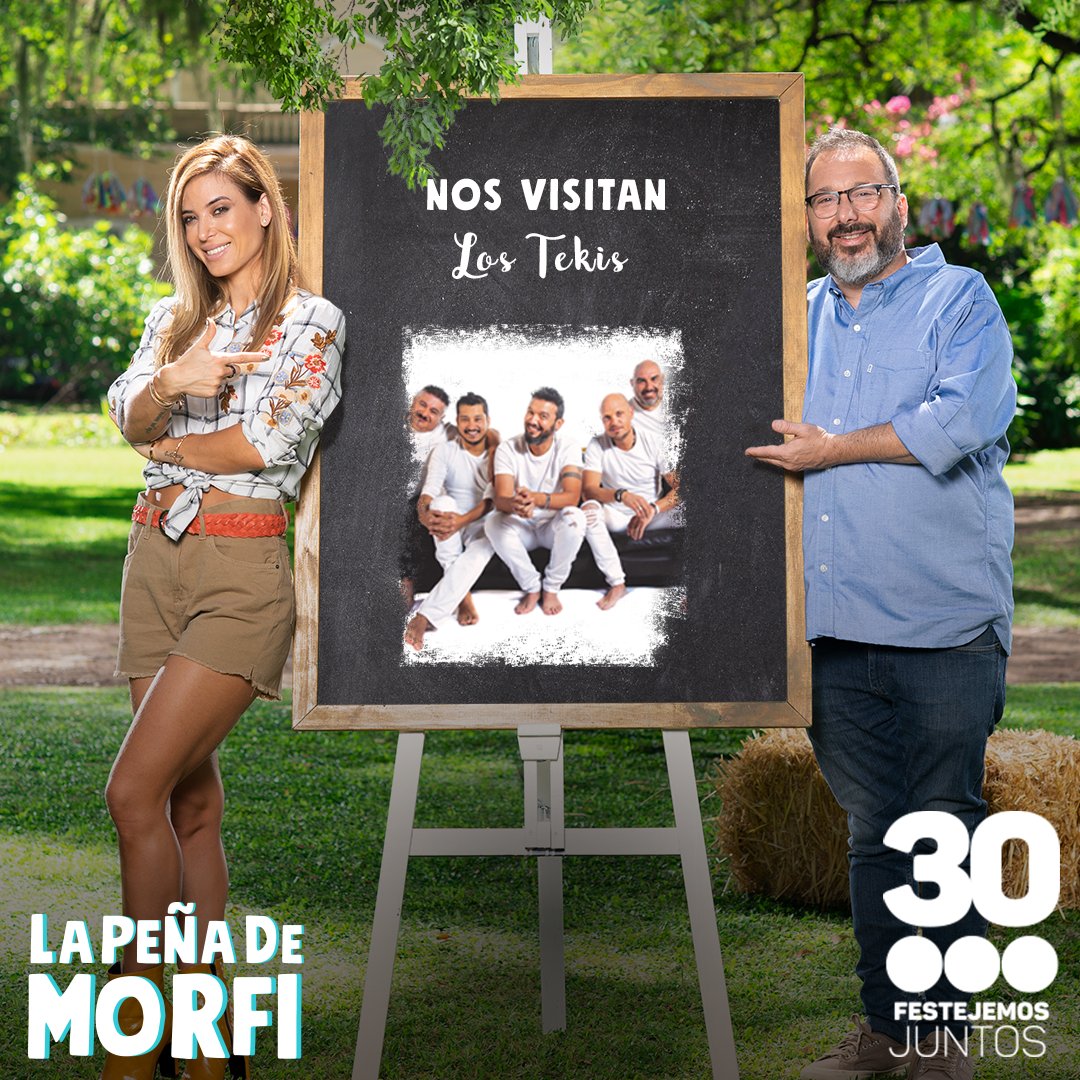 MorfiTelefe's tweet photo. Mañana no te pierdas un gran programa de #LaPeñaEnCasa 🤩 Ellos van a llenar tu domingo de música: en vivo @LosTekisOficial 🙌
Este domingo a las 11hs por Telefe junto a @gerardorozin y @jescirio 😍 https://t.co/NJDstp4ppg
