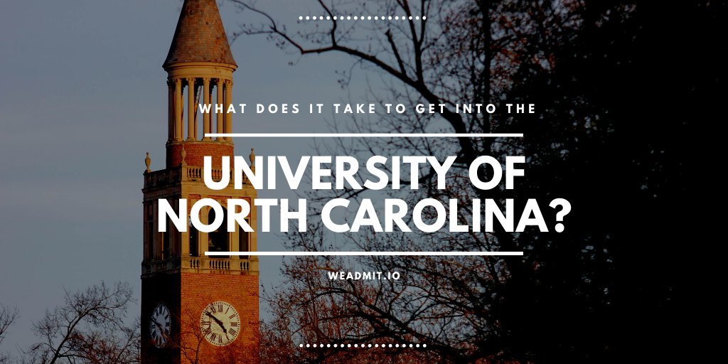 The University of North Carolina at Chapel Hill has a reputation for being one of the top public schools in the nation and, as you might imagine, this reputation comes with a competitive admission rate. buff.ly/2Z3ROoJ
