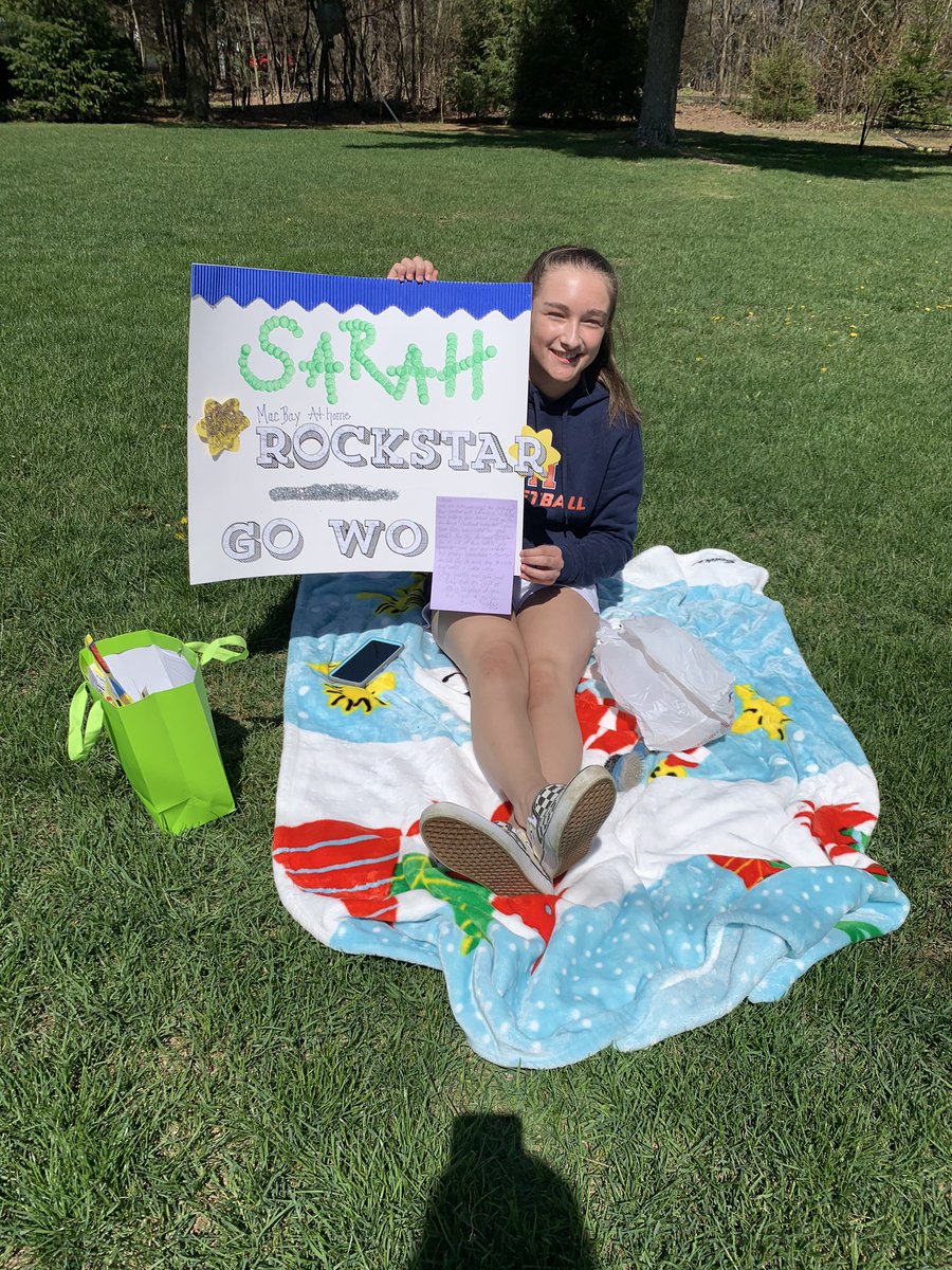 This At-home ROCKStar is one of the finest <a href="/MacBayMS/">Macatawa Bay Middle School</a> Sarah’s been managing online instruction and helping her little brother while her parents work. All with an amazing attitude 🌟 #expectmore #goWO
