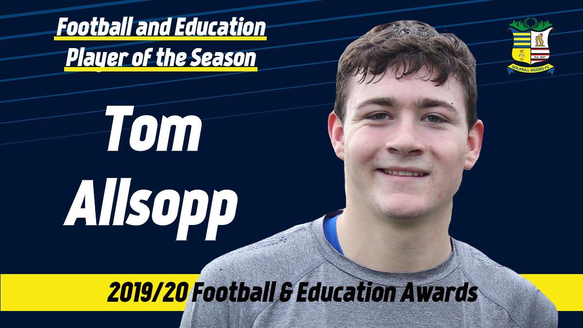 SMFC_FEP's tweet photo. 🏆 Player of the Season | Football and Education

He’s up for another corner and Allsopp completes his hat-trick of awards! 😱

Congratulations Tom, this rounds off a fantastic season! 👊 🥇

💛💙 #SMFC #YourSolihullYourClub https://t.co/w06V1zbLiE