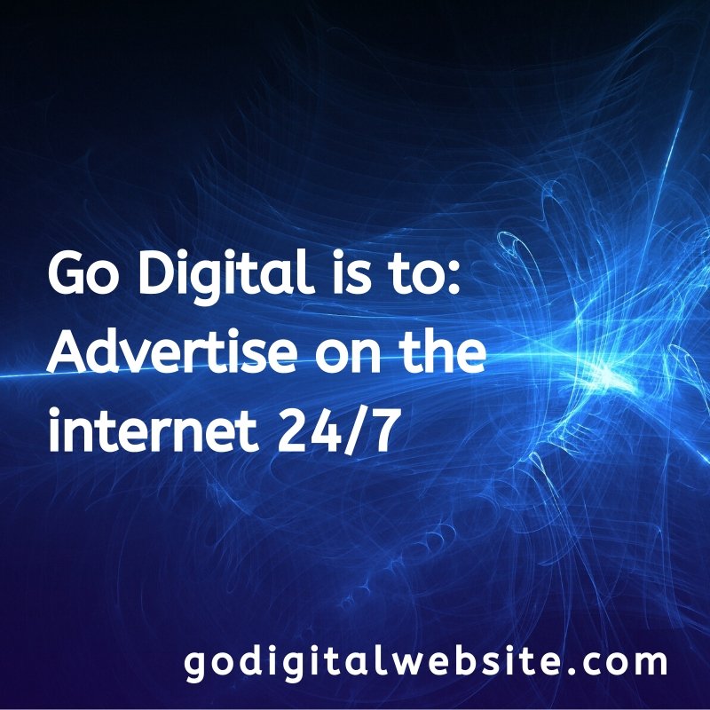 gdigitalwebsite's tweet photo. Go Digital is to Advertise on the internet 24/7
#godigital #digitalmarketing #advertising https://t.co/gR6YsUXOMJ