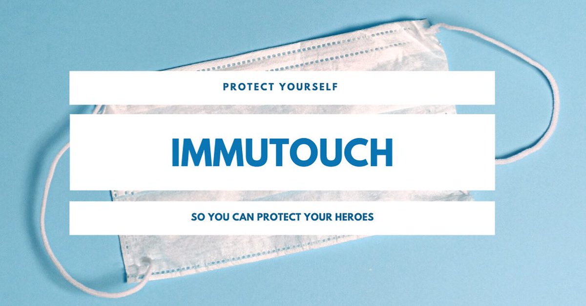 Be protective. Be preventative. Use Immutouch to stop the spread. Order yours today at the link in our bio! #immutouch #staysafe #stayhome #coronavirus #covid19