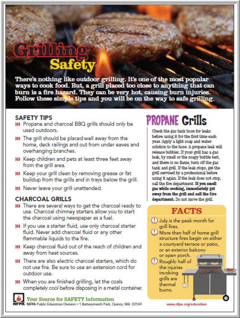 We want to let our public know your volunteer fire and EMS members will be in the community as we continue to fight this virus together. While you remain at home, we off some safety tips for grilling your favorite dishes #together #volunteer