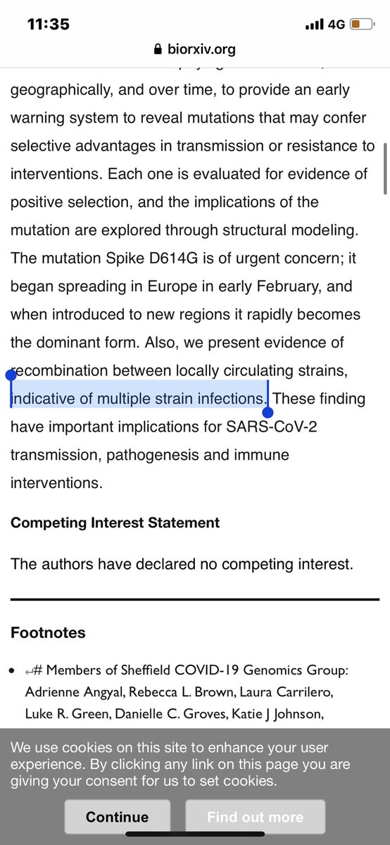 🧬 ثريد جديد 🧬

نشرت @IndyArabia عن دراسة من "مختبر لوس ألاموس" بأمريكا توصلت لأن الطفرة D614G في الج...