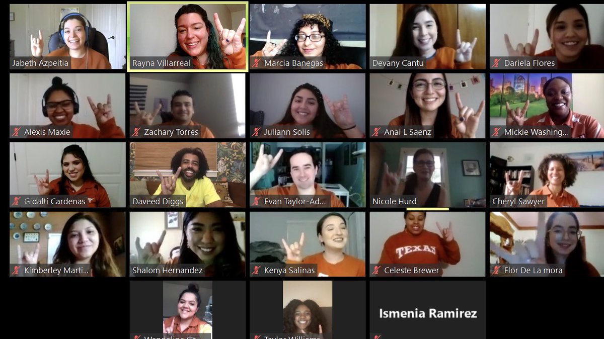 PresidentHurd's tweet photo. So honored + excited to spend time with the amazing @AdviseTXUT team + our awesome @AdvisingCorps board member, @DaveedDiggs! Thank you for your light + love! Believing in you + your students! #HookEm #CACFamilyLove https://t.co/Ru6MuRuKZL