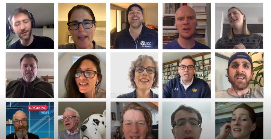 UCC_Community's tweet photo. Happy Friday! Our faculty and staff performed a rousing rendition of the Neil Diamond classic #SweetCaroline to lift the spirits of our #UCCcommunity. Check it out here 🎵  https://t.co/SVydCqt7l9
#UCCcommunity #singalong #staff #teachers #singing #feelgood https://t.co/4spzGbhcnS